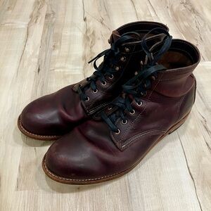 Wolverine 1000 Mile Plain-Toe Classic Boots - Vintage Cordovan color #8 13D